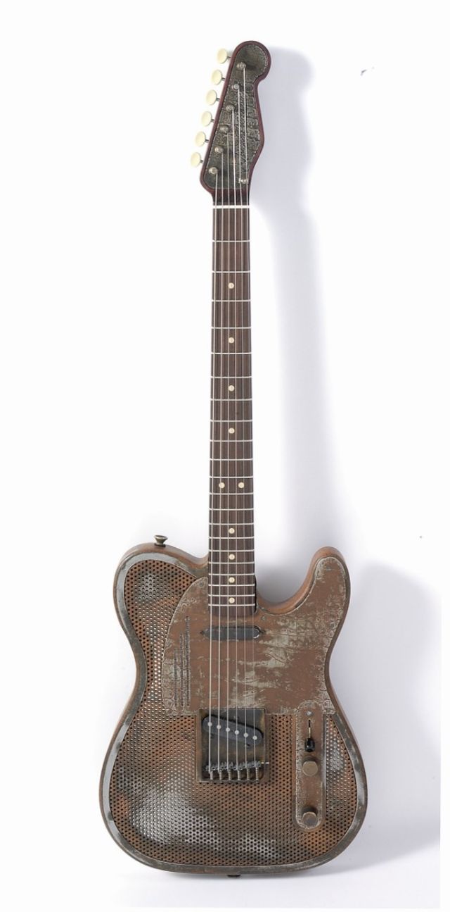 Trussart's rusty metal finish is immediately identifiable.